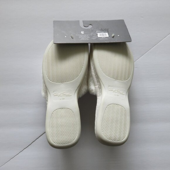 Marilyn Monroe Memory Foam Fuzzy Fur Leopard Indoor Outdoor Slippers Size 9 - Picture 4 of 5